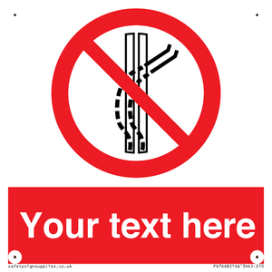 Custom prohibition Do not leave the tow track